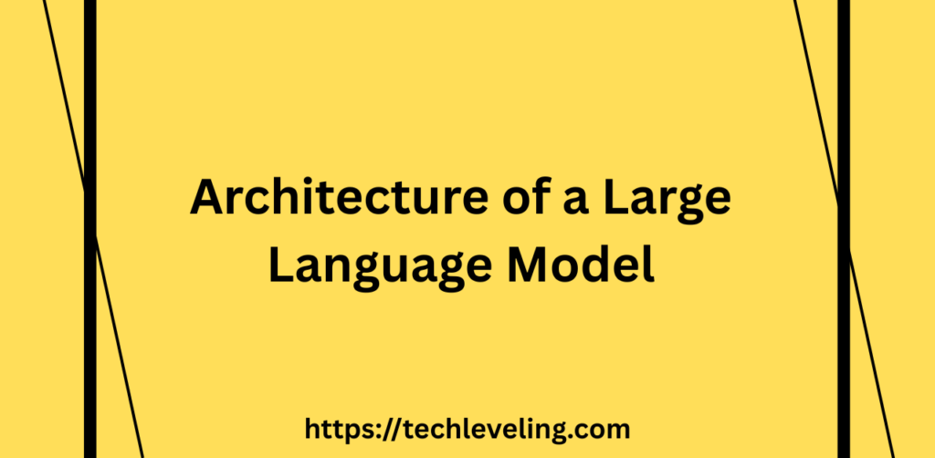 Diagram showing the architecture of a transformer-based large language model (LLM), including encoder, decoder, attention heads, and token embeddings.