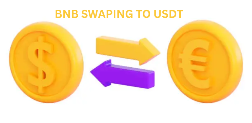 BNB swap process on Binance exchange showing how to exchange Binance Coin for other tokens
